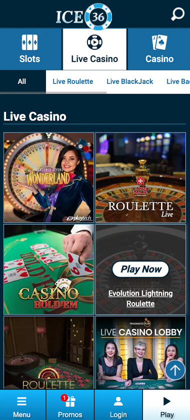Ice36-casino-live-casino-games-mobile-review