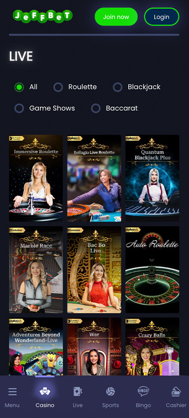 JeffBet-casino-live-casino-games-mobile-review