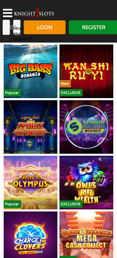 KnightSlots-casino-homepage-mobile-review