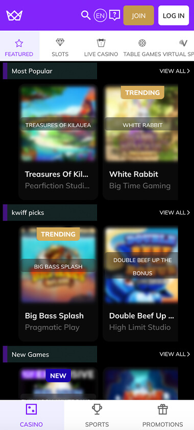 Kwiff-casino-homepage-mobile-review