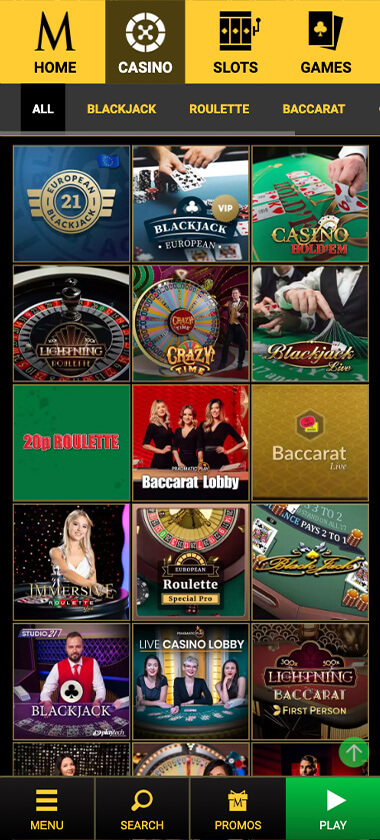 Megacasino-live-casino-games-mobile-review