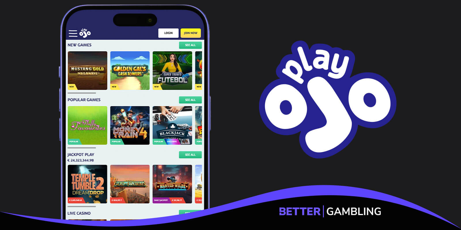 PlayOJO Casino featured image