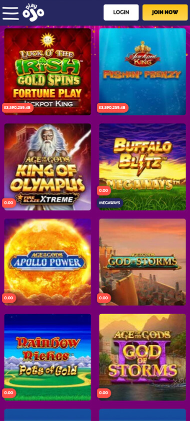 PlayOJO-casino-homepage-mobile-review