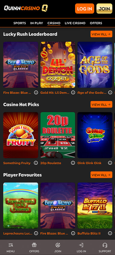 quinn-casino-homepage-mobile-review