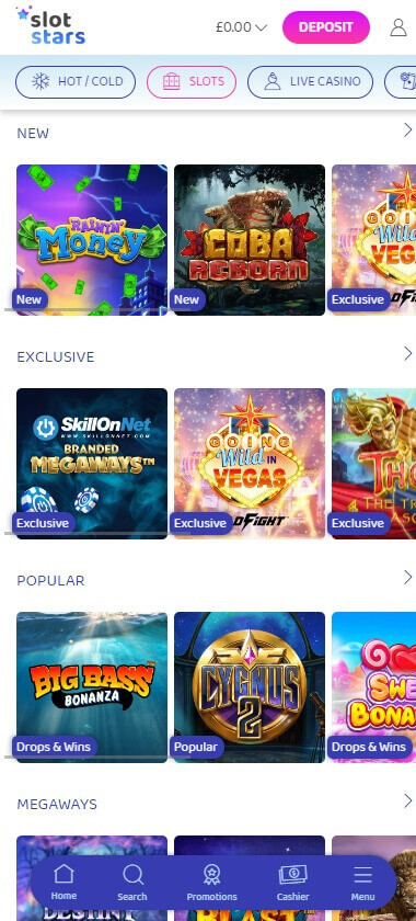 Slotstars Casino mobile slots preview showing featured slot games on smartphone – tested Slotstars Casino mobile slots preview showing featured slot games on smartphone – tested
